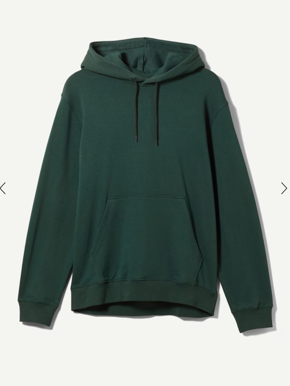 Men's Weekday Sweden Oversized Hoodie Green EUC Sz m